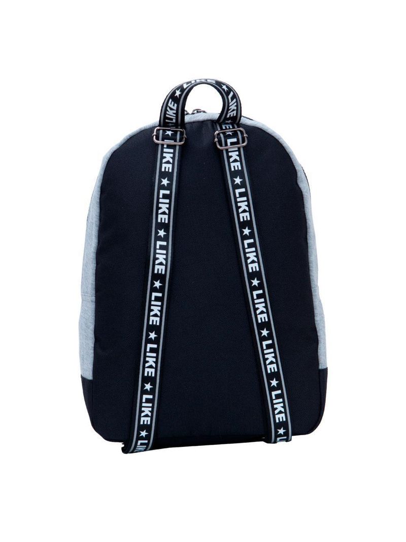 Mochila infantil feminina moletom like  cinza