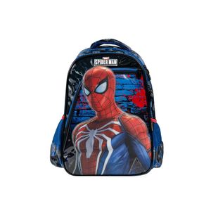 Mochila escolar homem aranha azul escuro