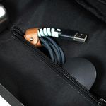 Mochila masculina de couro para notebook arpoador preta