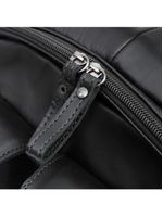 Mochila masculina de couro para notebook arpoador preta