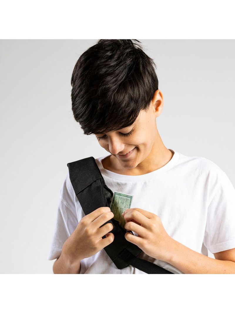 Mochila masculina transversal juvenil bg mesh