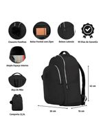 Mochila feminina pop fun preta