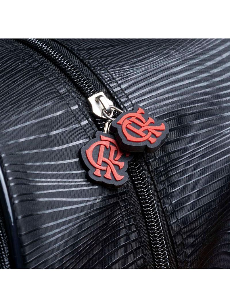 Mochila de rodinha infantil masculina flamengo oficial bola de futebol