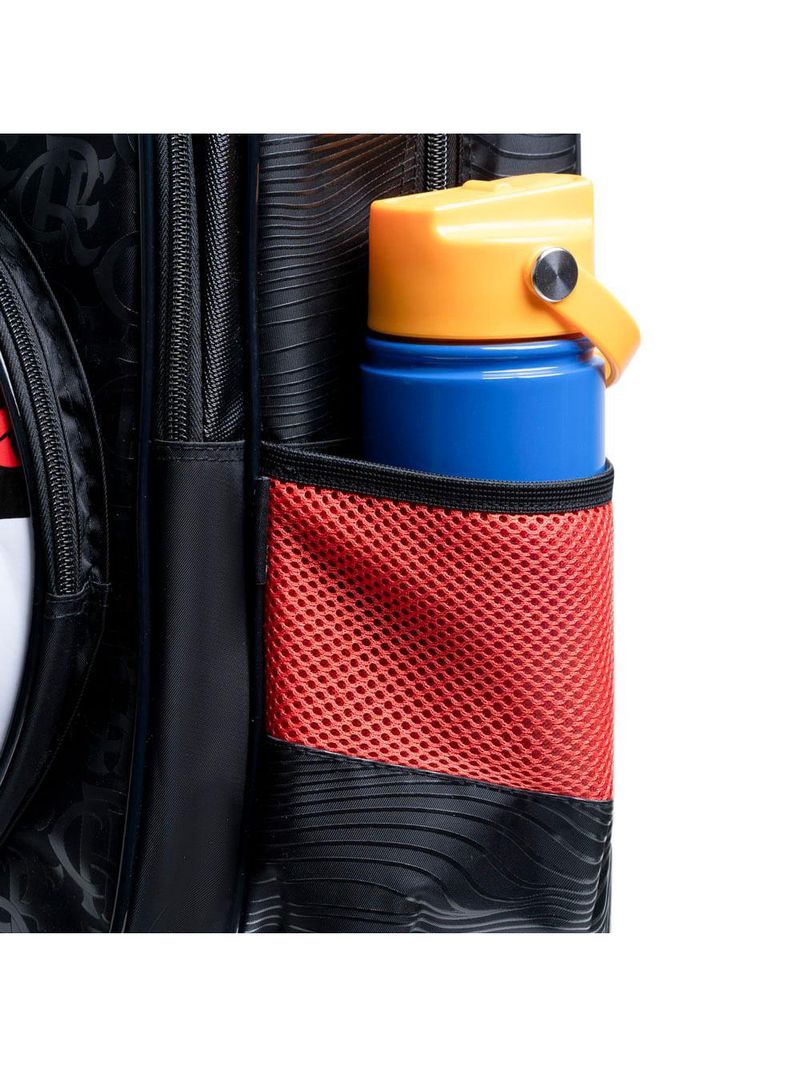 Mochila de rodinha infantil masculina flamengo oficial bola de futebol