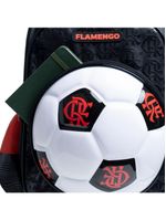 Mochila de rodinha infantil masculina flamengo oficial bola de futebol