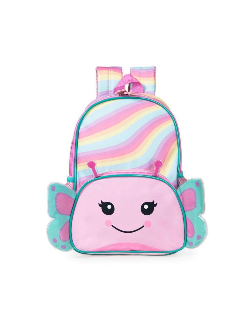 Mochila escolar feminina pets borboleta