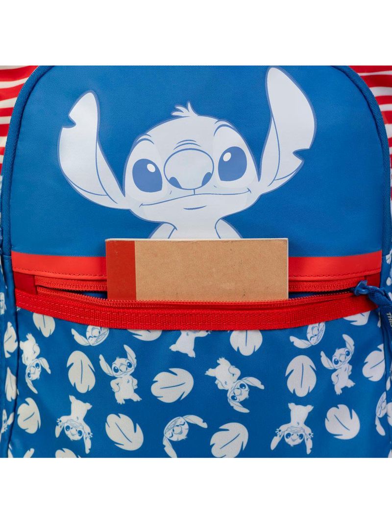 Mochila escolar feminina juvenil stitch hapinnes azul