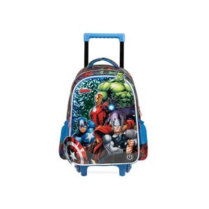 Mochila de rodinha infantil masculina vingadores