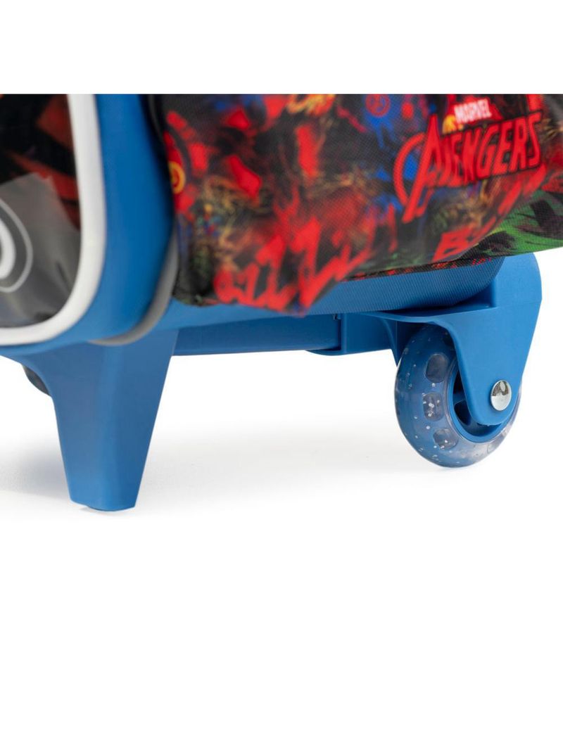 Mochila de rodinha infantil masculina vingadores