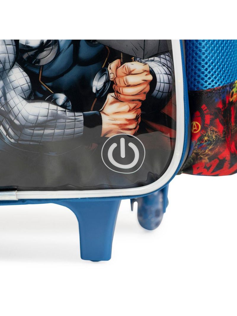 Mochila de rodinha infantil masculina vingadores