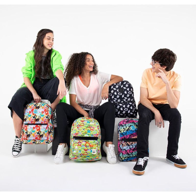 Mochila feminina toy story alien remix verde