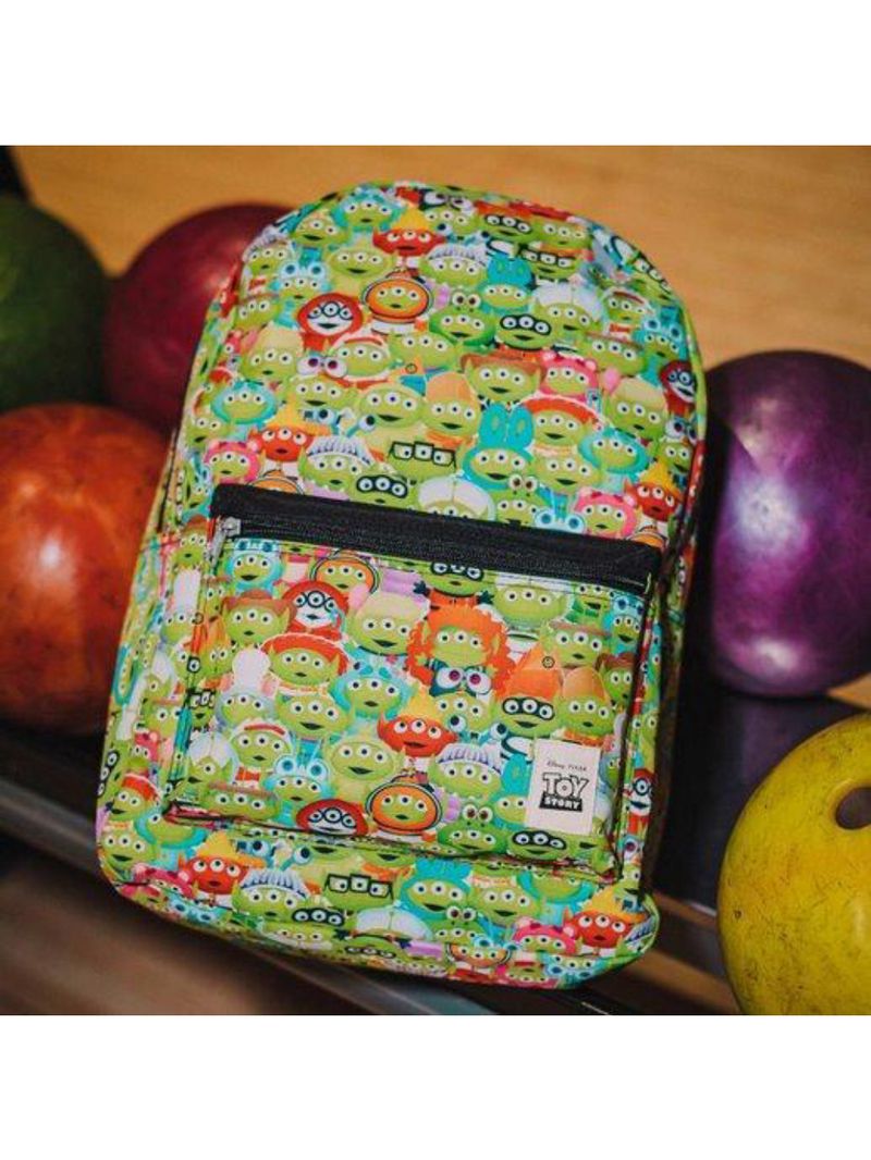 Mochila feminina toy story alien remix verde