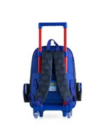 Mochila escolar infantil rodinhas hot wheels preta