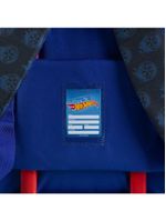 Mochila escolar infantil rodinhas hot wheels preta