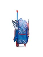 Mochila de rodinha infantil masculina capitão américa com asas removíveis