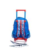 Mochila de rodinha infantil masculina capitão américa com asas removíveis