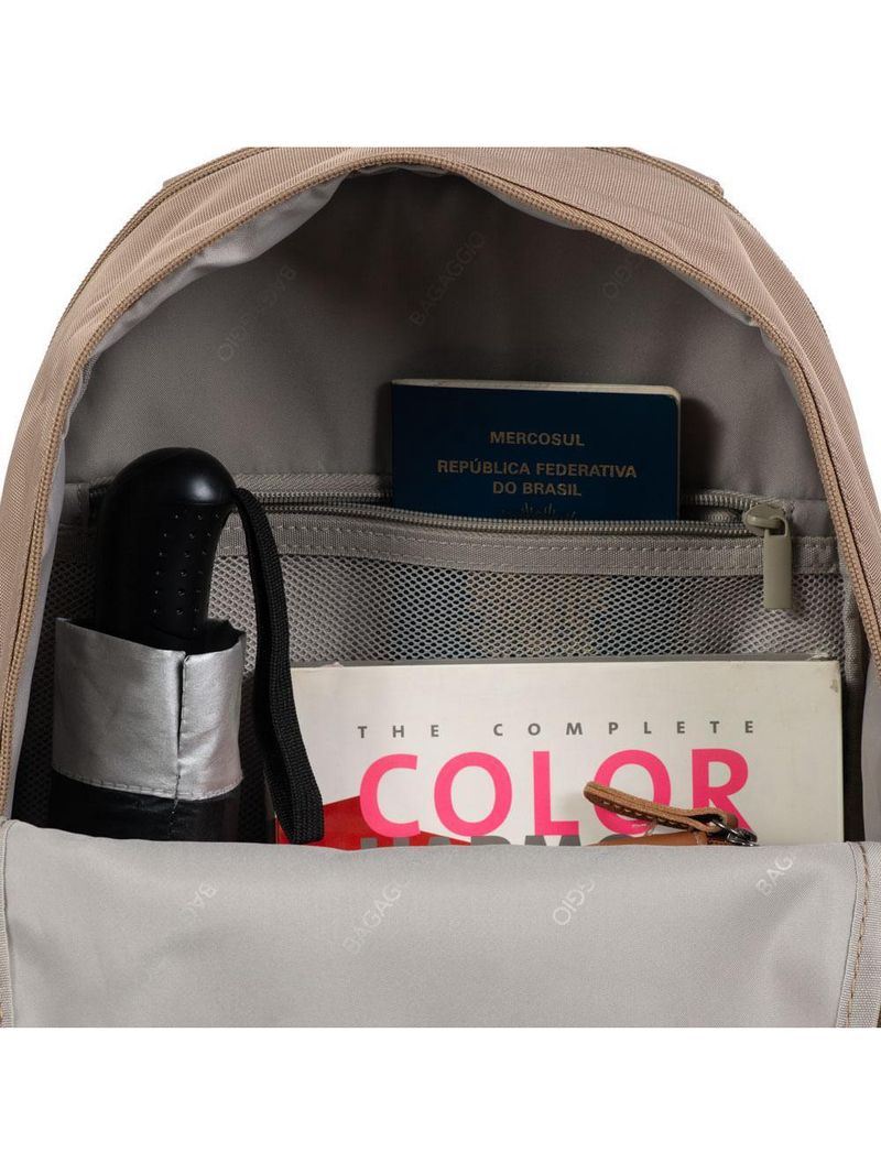 Mochila feminina executiva para notebook versatille marrom