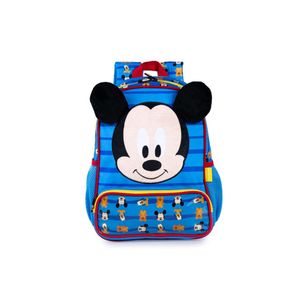 Mochila escolar masculina mickey baby azul