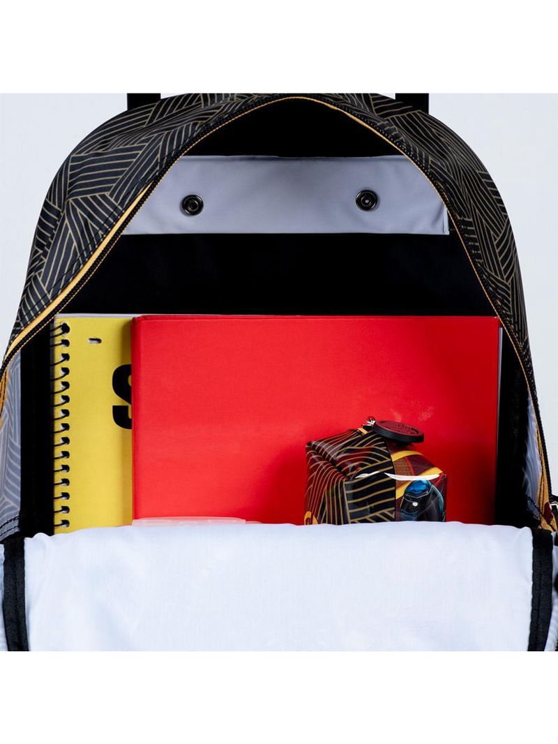 Mochila escolar masculina de rodinhas pantera negra