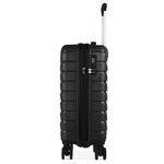 Mala de bordo 10 kg polipropileno 4 rodas route preta