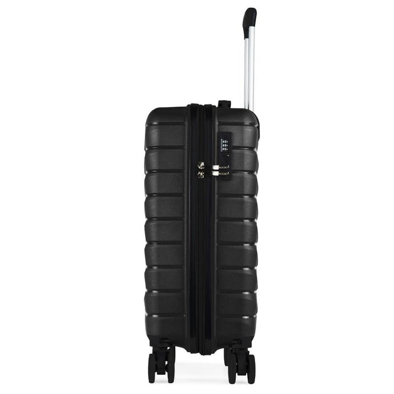 Mala de bordo 10 kg polipropileno 4 rodas route preta