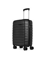 Mala de bordo 10 kg polipropileno 4 rodas route preta