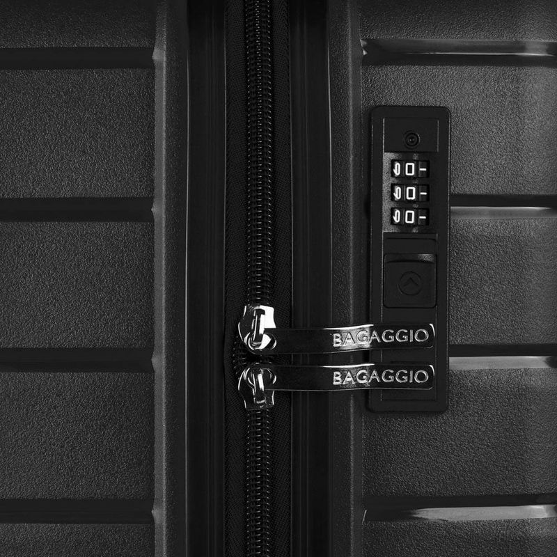 Mala de bordo 10 kg polipropileno 4 rodas route preta