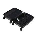 Mala de bordo 10 kg polipropileno 4 rodas route preta