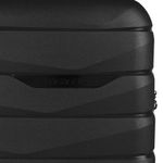 Mala médias 23 kg polipropileno 4 rodas route preta
