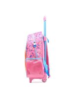 Mochila de rodinha infantil feminina princesas rosa