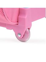 Mochila de rodinha infantil feminina princesas rosa