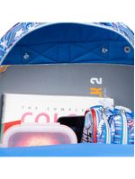 Mochila escolar masculina infantil capitão américa com asas removíveis