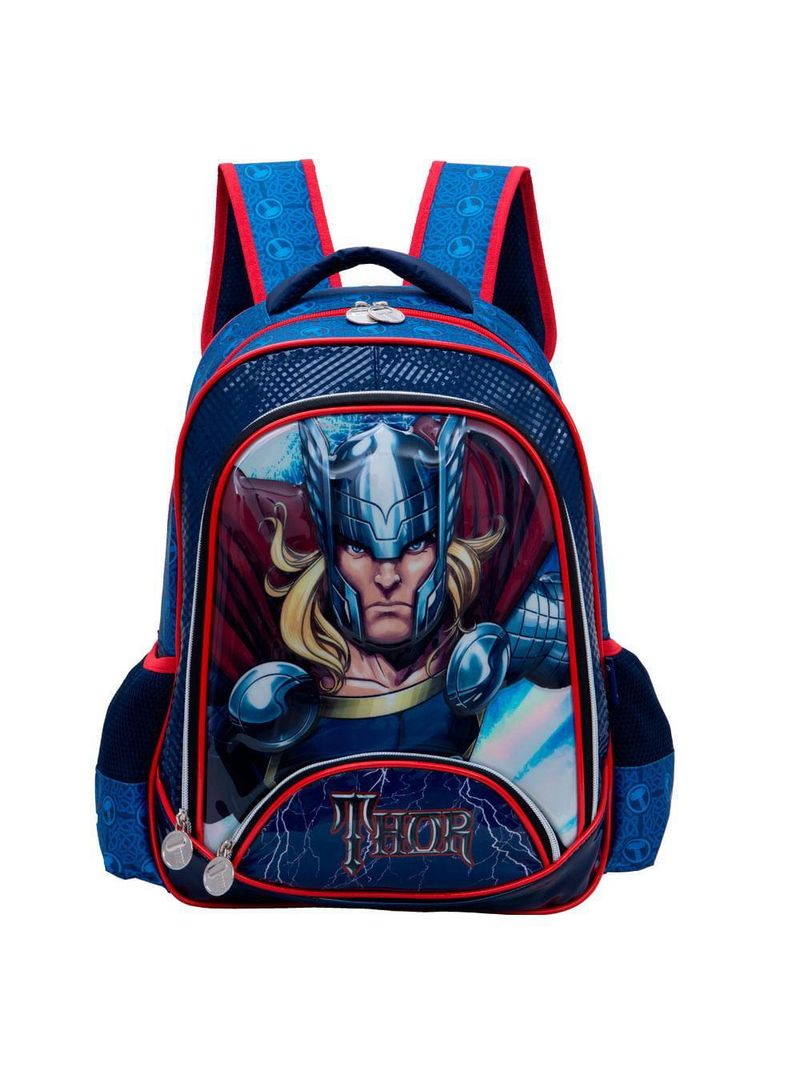 Mochila escolar masculina thor ii azul