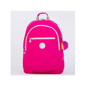 Mochila feminina colmeia neon rosa