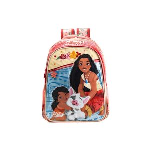 Mochila escolar infantil moana rosa