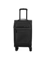 Mala de bordo 10 kg poliéster 4 rodas edimburgo preta