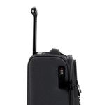 Mala de bordo 10 kg poliéster 4 rodas edimburgo preta