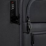 Mala de bordo 10 kg poliéster 4 rodas edimburgo preta