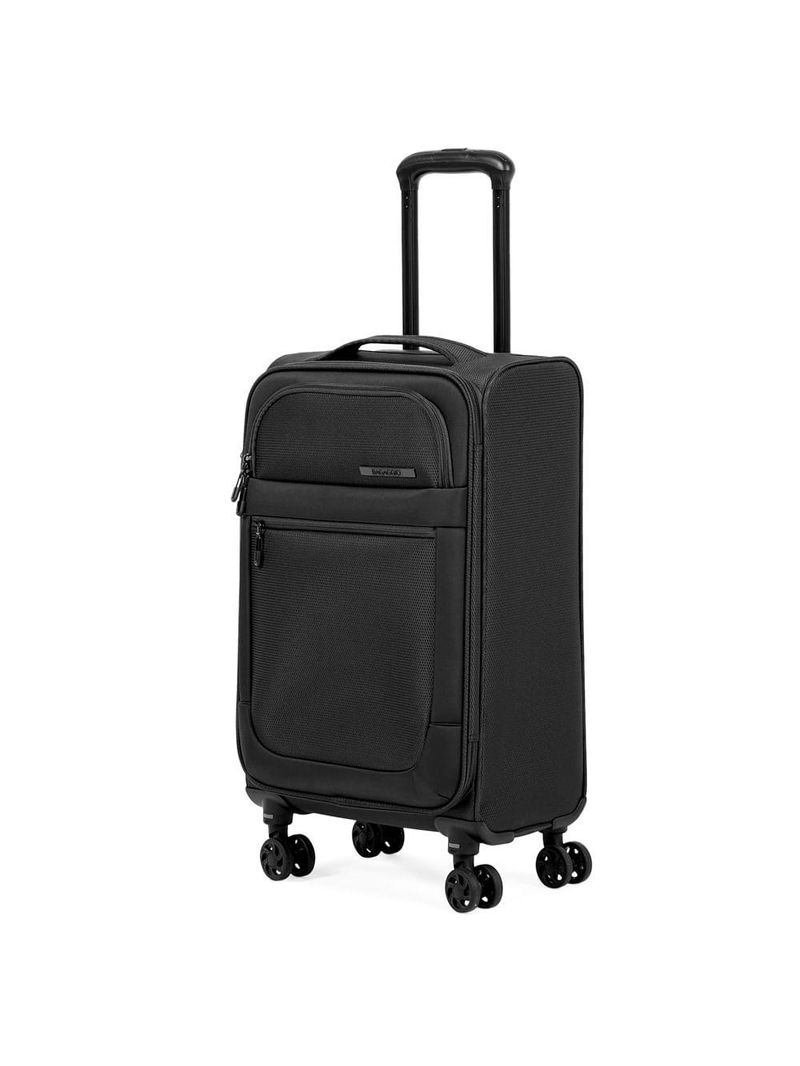 Mala de bordo 10 kg poliéster 4 rodas edimburgo preta