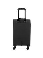 Mala de bordo 10 kg poliéster 4 rodas edimburgo preta