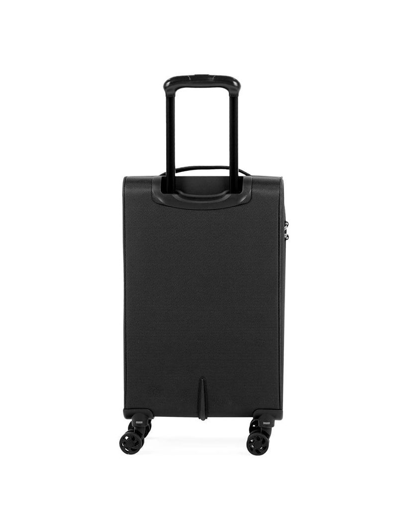 Mala de bordo 10 kg poliéster 4 rodas edimburgo preta