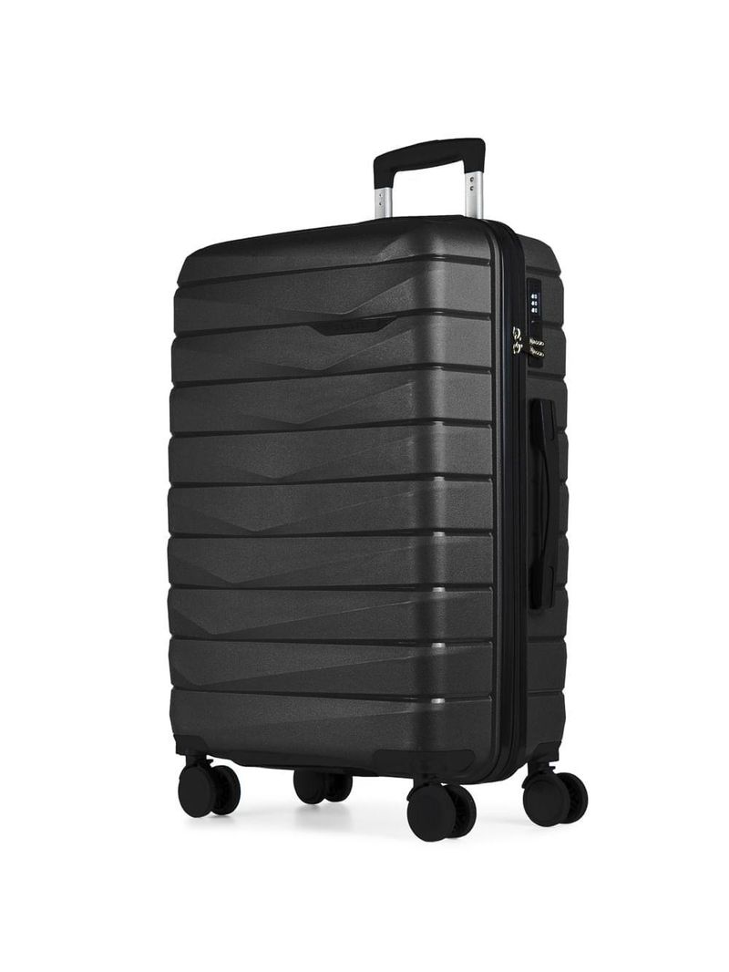 Mala de viagem 32 kg polipropileno 4 rodas route preta