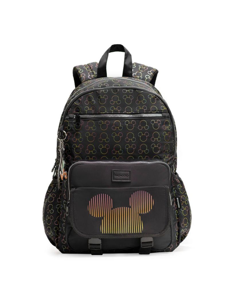 Mochila escolar feminina juvenil mickey preta
