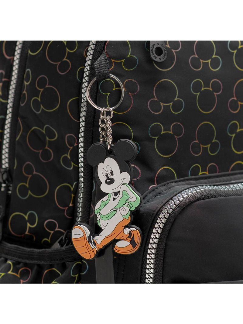 Mochila escolar feminina juvenil mickey preta