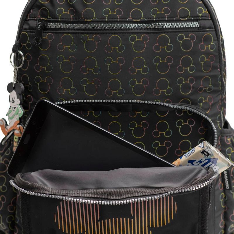 Mochila escolar feminina juvenil mickey preta