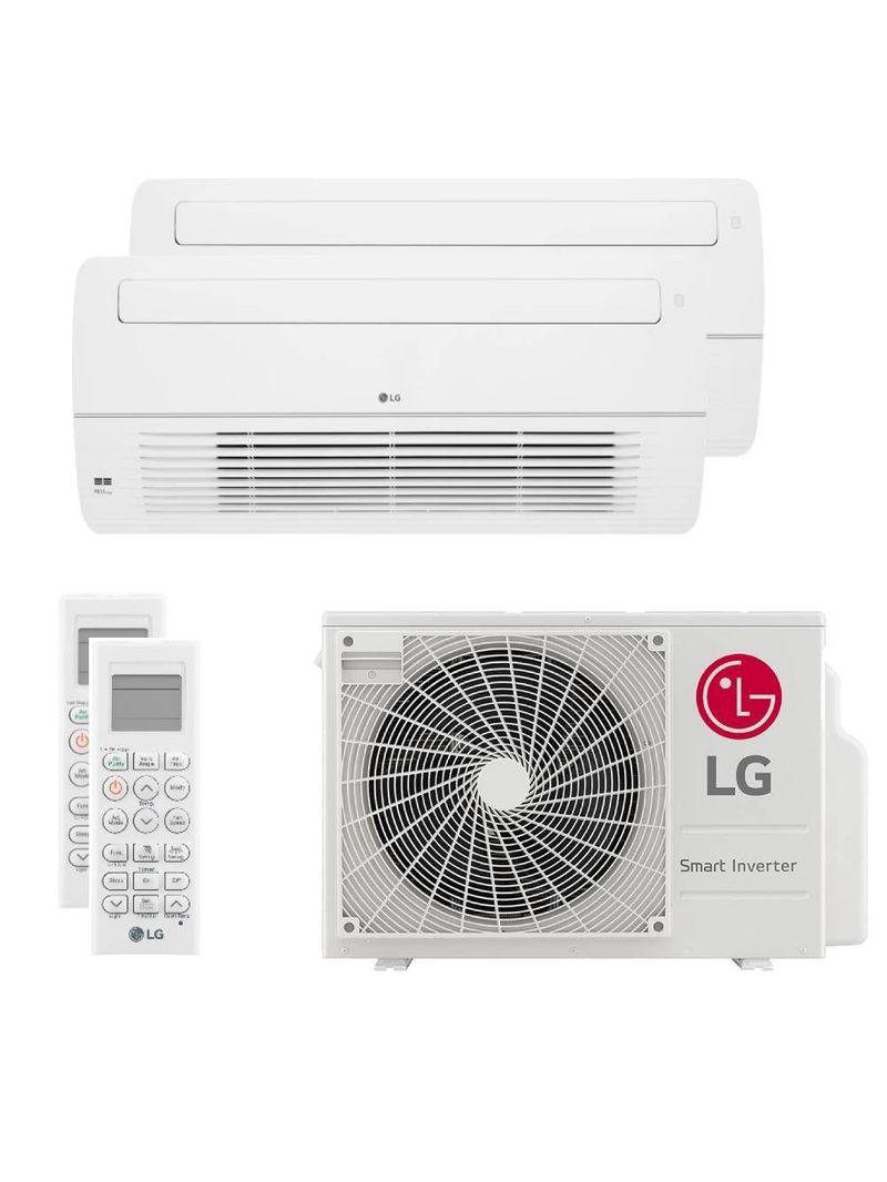 Ar Condicionado Multi Bi Split Inverter Cassete 1 Via LG 18000 BTUs (1x9000+1x12000) Quente e Frio 220V (Z2UW18GFB1AWGZBR1)