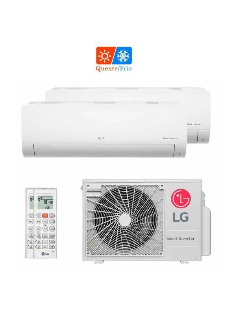 Ar Condicionado Multi Split BI Inverter LG 18000 BTU 2X9000 Quente e Frio 220V Z2UW18GFB1AWGZBR1