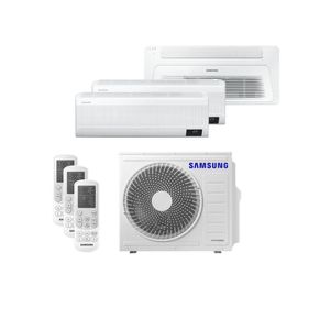 Ar Condicionado Multi Tri Split HW e K7 Samsung Wind Free 24000 BTU (2x9000+1x12000) Quente e Frio Inverter R410 (AJ068AXJ3KH/AZ)