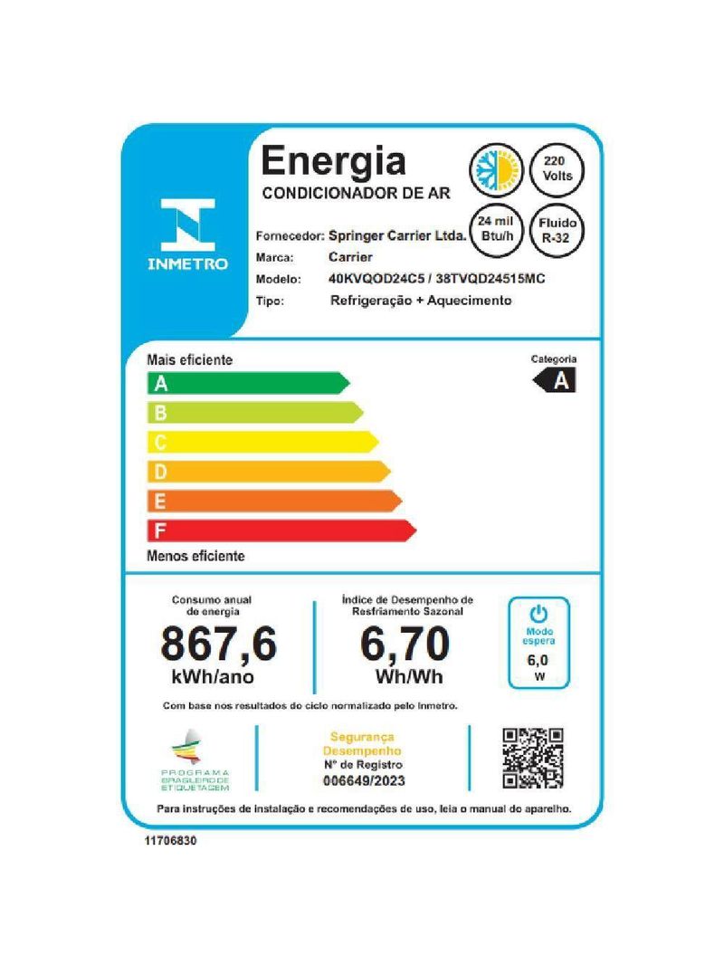 Ar Condicionado Split Cassete Carrier 1 Via 24000 BTUs Quente e Frio Inverter 220V Monofásico 38TVQD24515MC