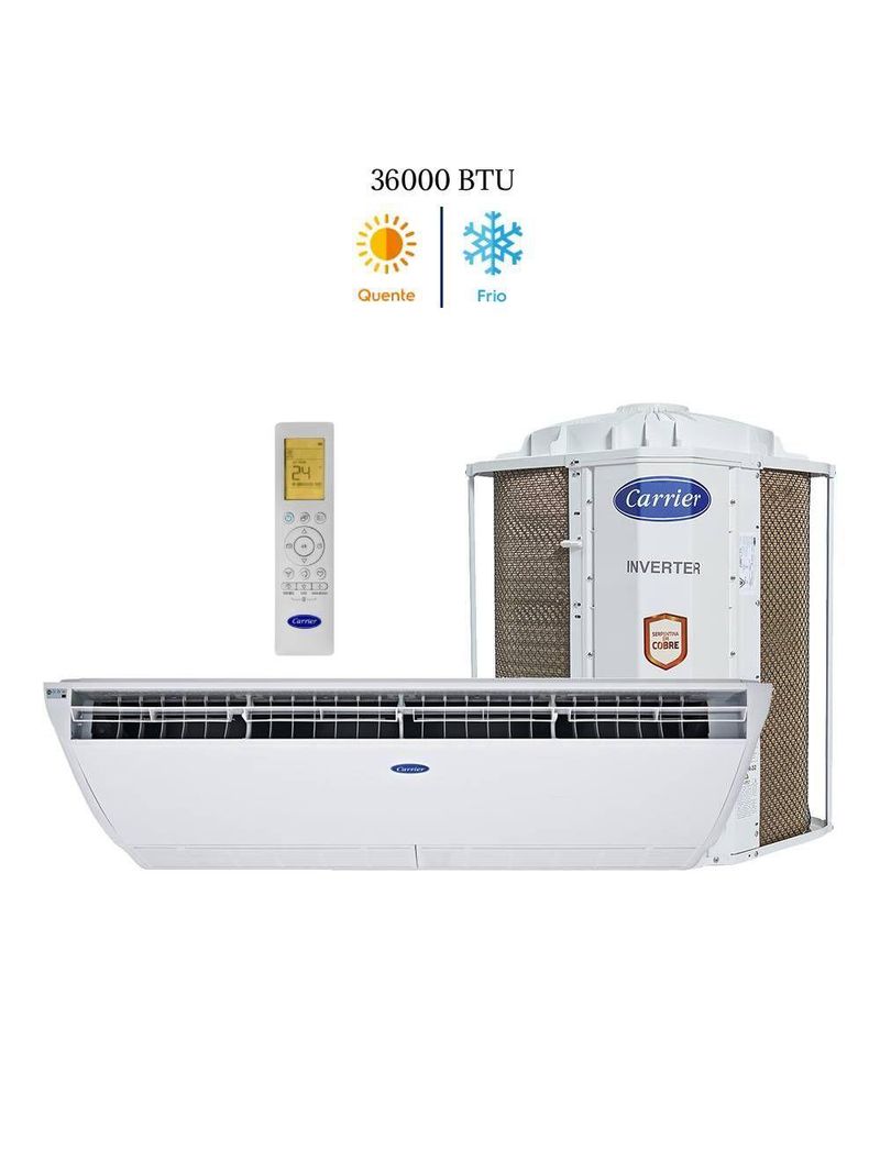 Ar Condicionado Split Teto Carrier Xpower Connect 36000 BTUs Quente e Frio Inverter 220V 38CQVE36515MC
